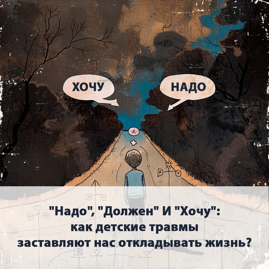 "Надо", "Должен" И "Хочу": как детские травмы заставляют нас откладывать жизнь?