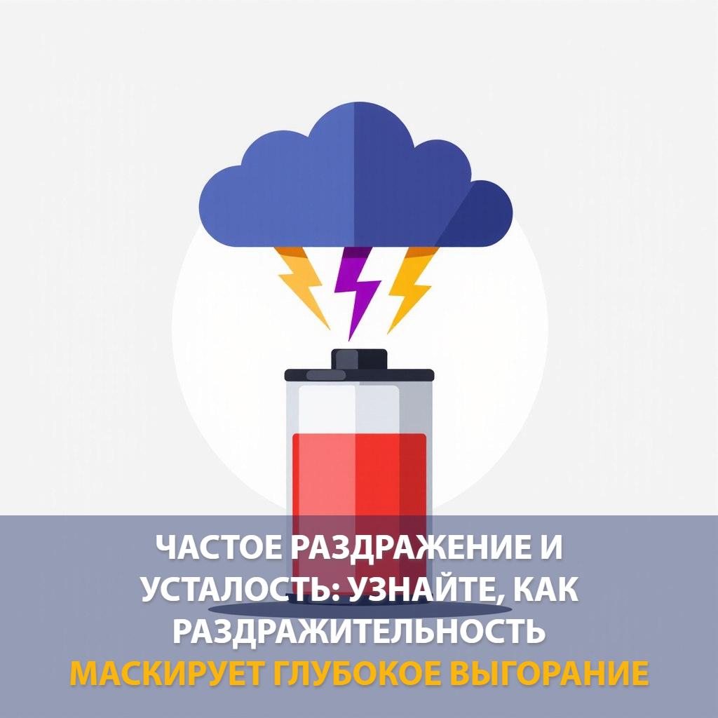 Частое раздражение и усталость: узнайте, как раздражительность маскирует глубокое выгорание