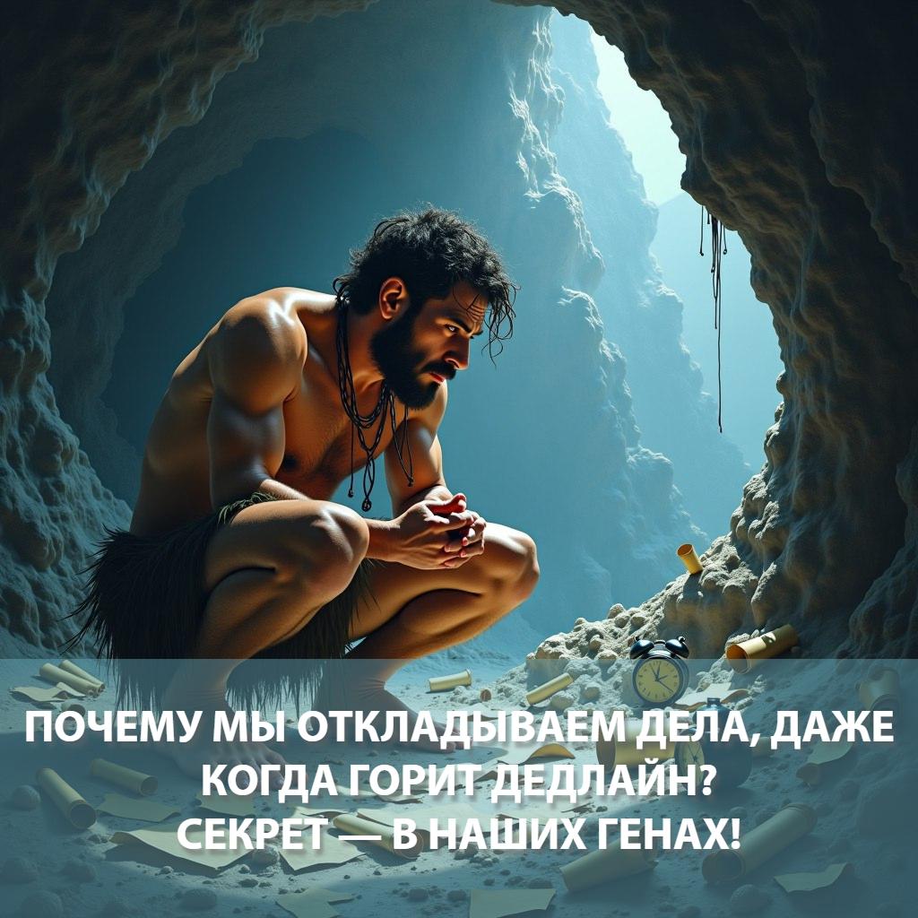 Почему мы откладываем дела, даже когда горит дедлайн? Секрет — в наших генах!
