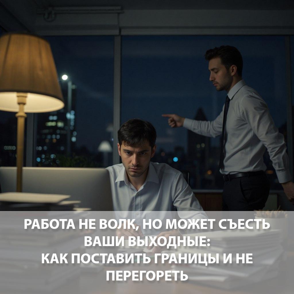 Работа не волк, но может съесть ваши выходные: Как поставить границы и не перегореть?