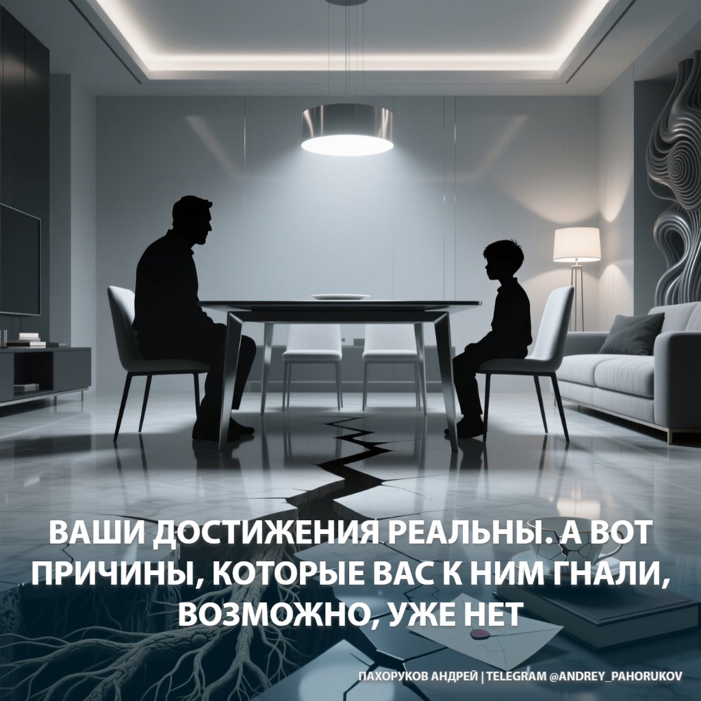 Ваши достижения реальны. А вот причины, которые вас к ним гнали, возможно, уже нет