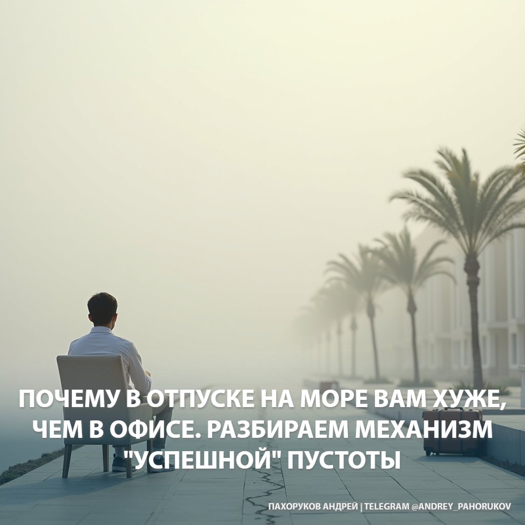 Почему в отпуске на море вам хуже, чем в офисе. Разбираем механизм "успешной" пустоты