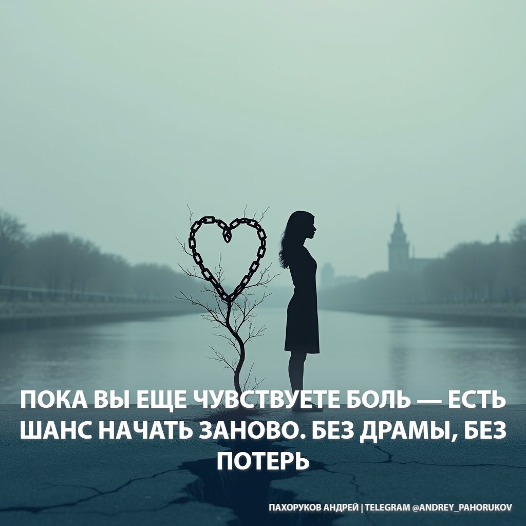 Пока вы еще чувствуете боль — есть шанс начать заново. Без драмы, без потерь