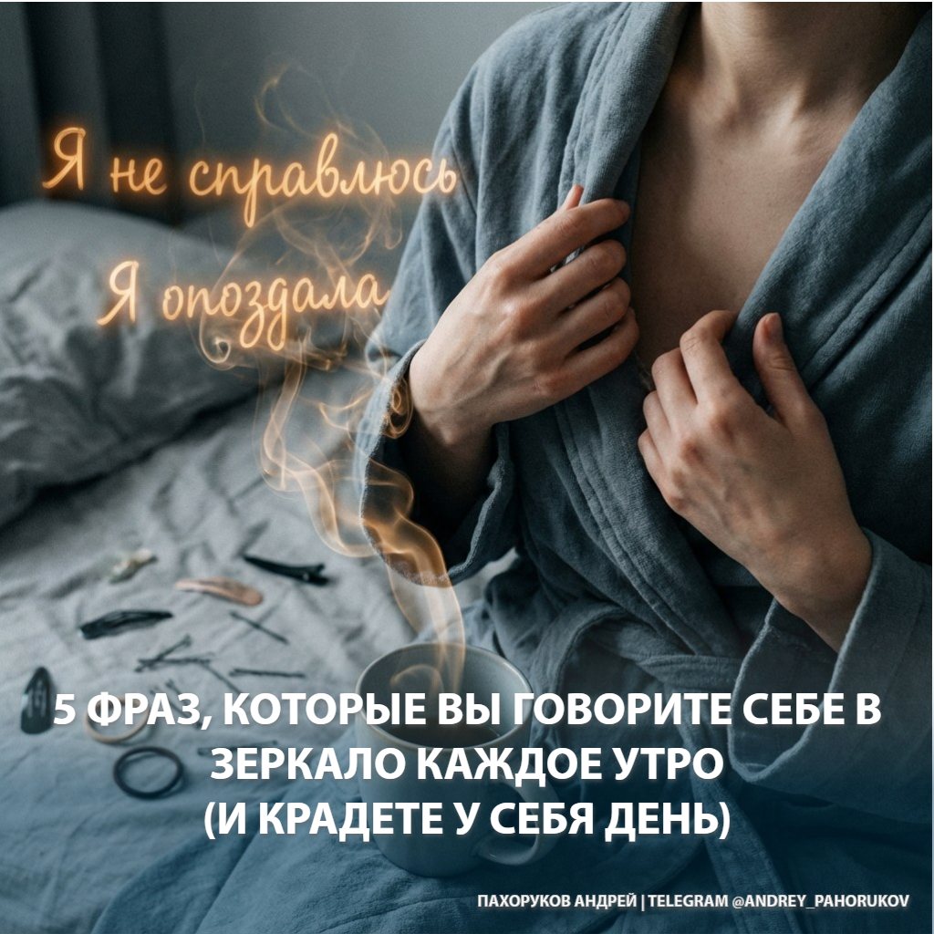 5 фраз, которые вы говорите себе в зеркало каждое утро (и крадете у себя день)