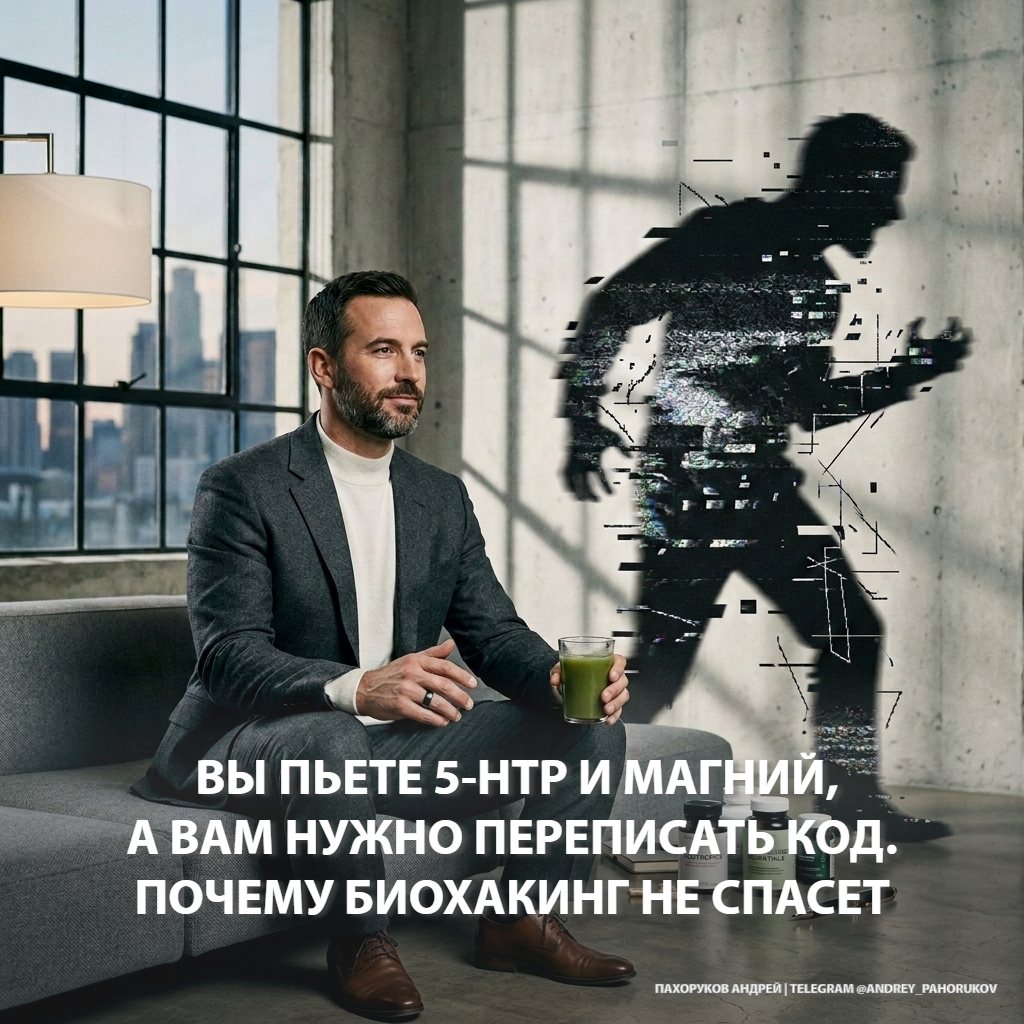 Вы пьете 5-HTP и магний, а вам нужно переписать код. Почему биохакинг не спасет