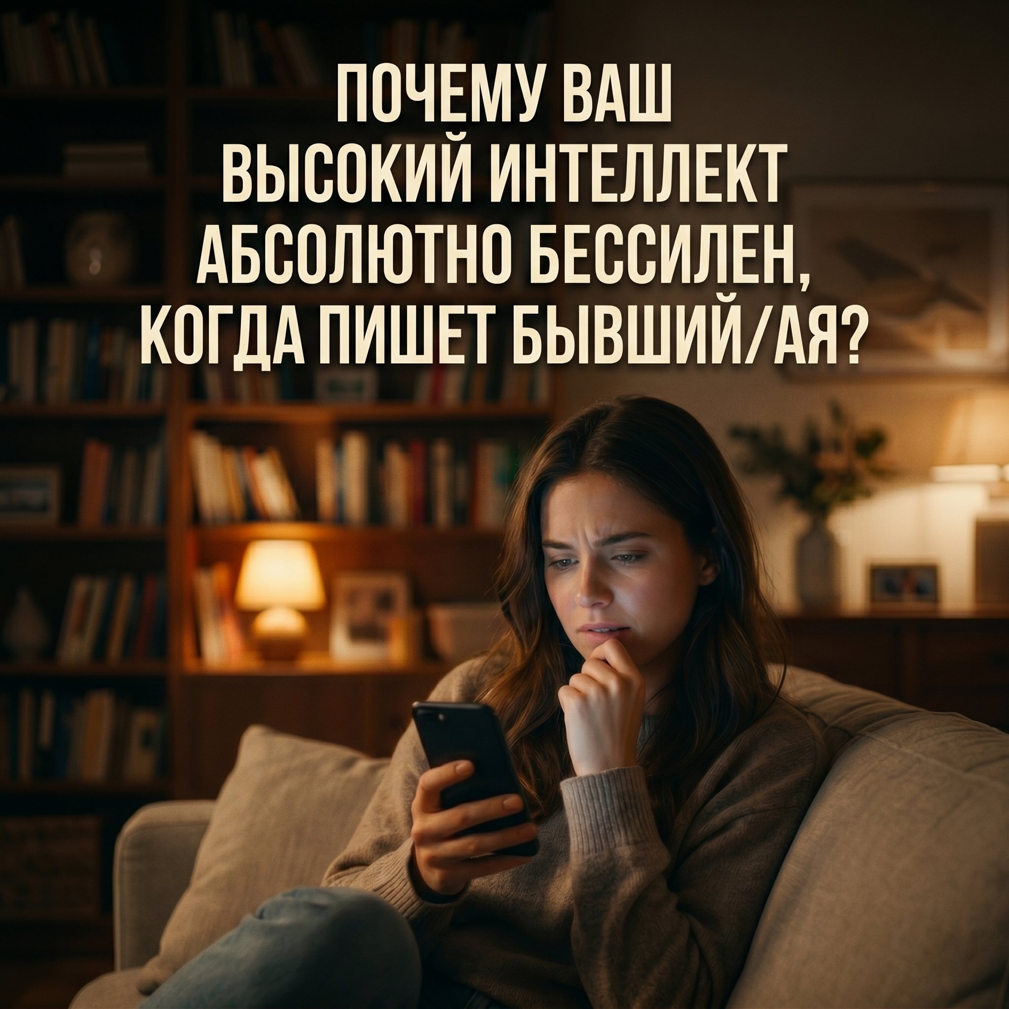 Почему ваш высокий интеллект абсолютно бессилен, когда пишет бывший/ая?