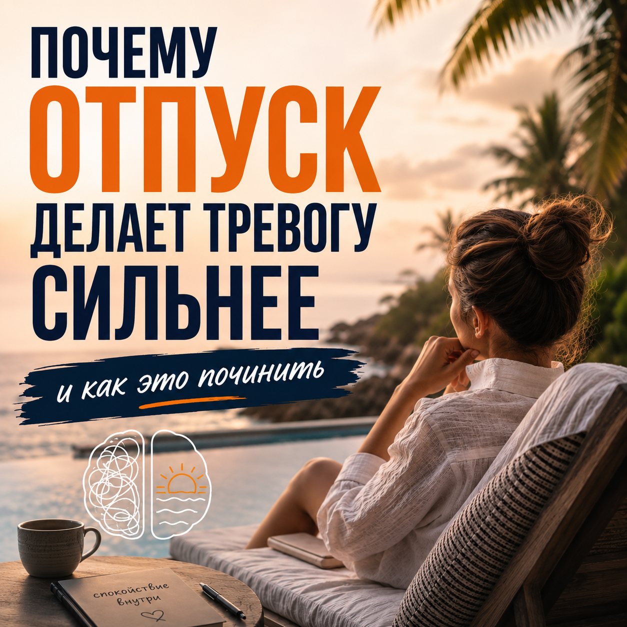 Почему отпуск делает тревогу сильнее и как это починить